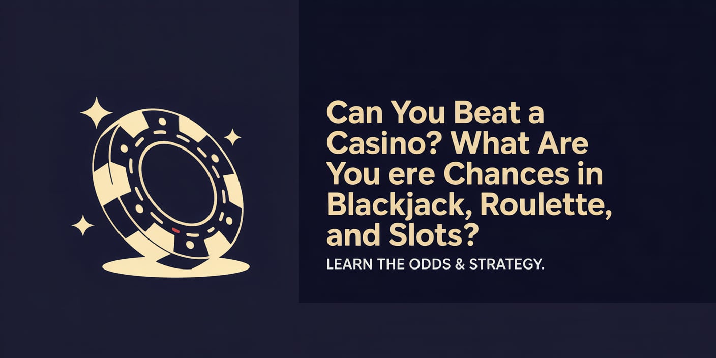 Can You Beat a Casino? What Are Your Chances in Blackjack, Roulette, and Slots